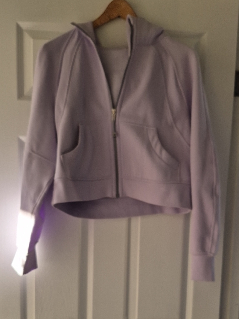 lululemon athletica Light Lavender Hooded Bomber Jacket